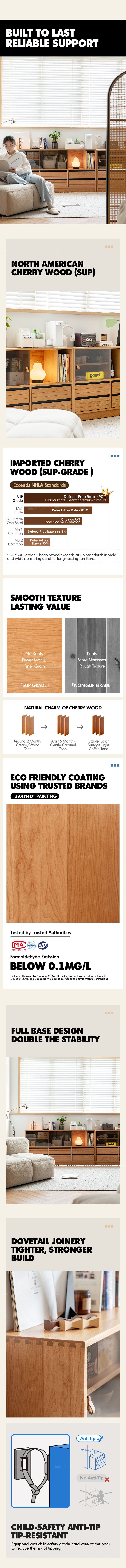 Scandinavian Cherry Wood Modular Cabinet GROVE More Details and Instruction_5