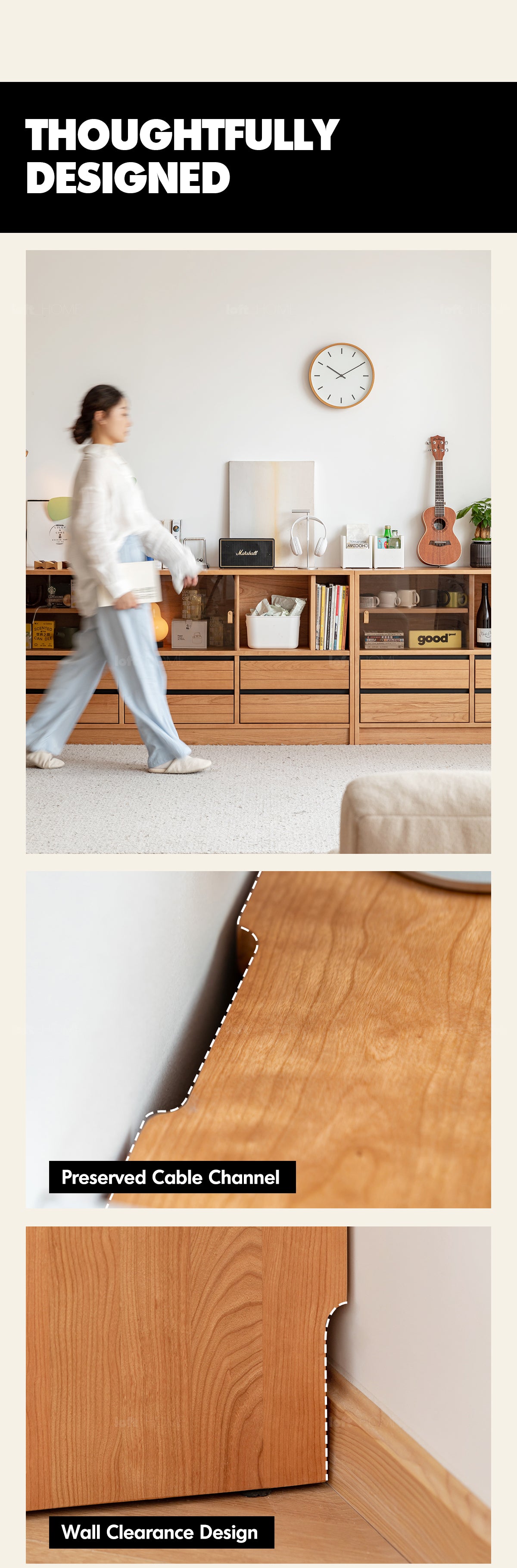 Scandinavian Cherry Wood Modular Cabinet GROVE More Details and Instruction_6