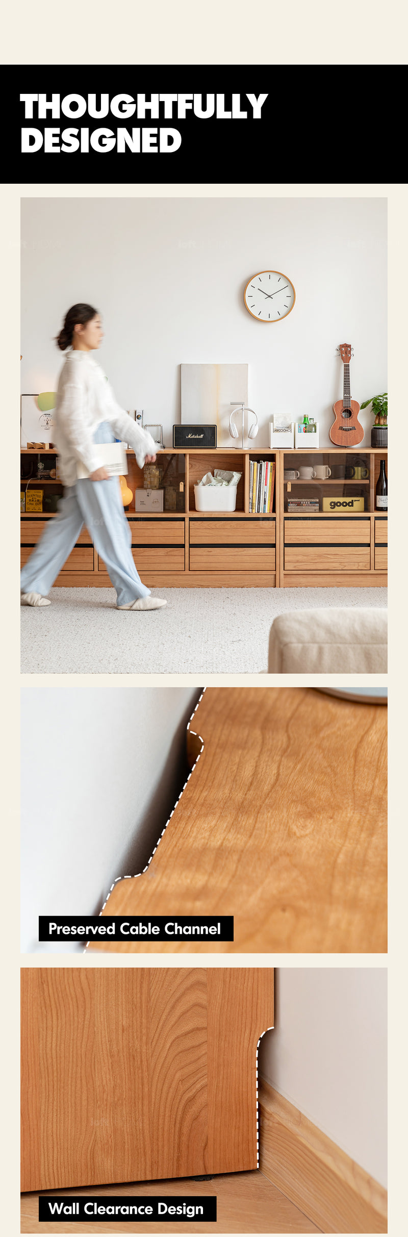 Scandinavian Cherry Wood Modular Cabinet GROVE More Details and Instruction_6