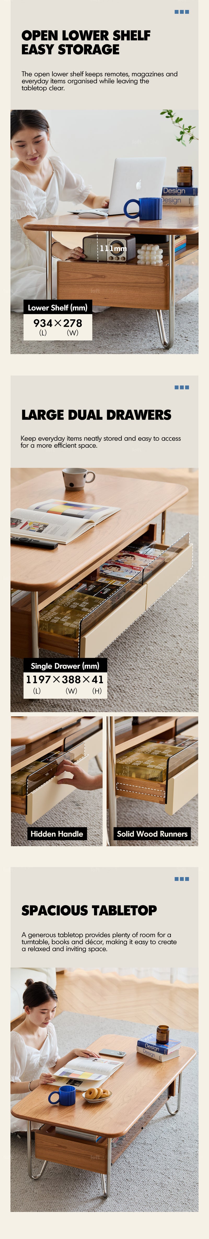 Bauhaus Cherry Wood Coffee Table LOCKE More Details and Instruction_3