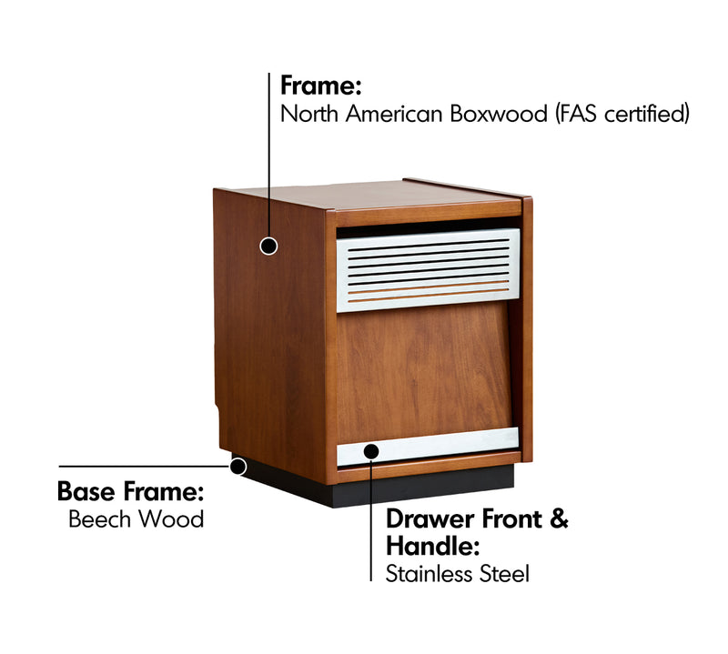 Bauhaus Boxwood Side Table MIES Material Details Chart