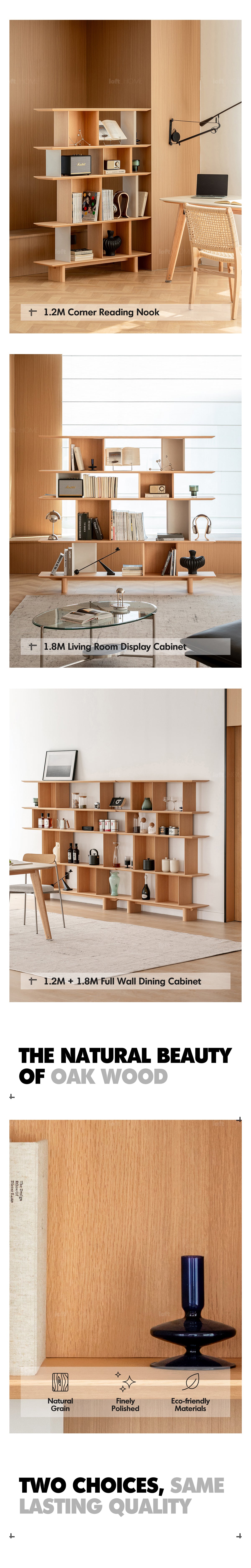 Minimalist Oak Wood Veneer Shelf BERG More Details and Instruction_3