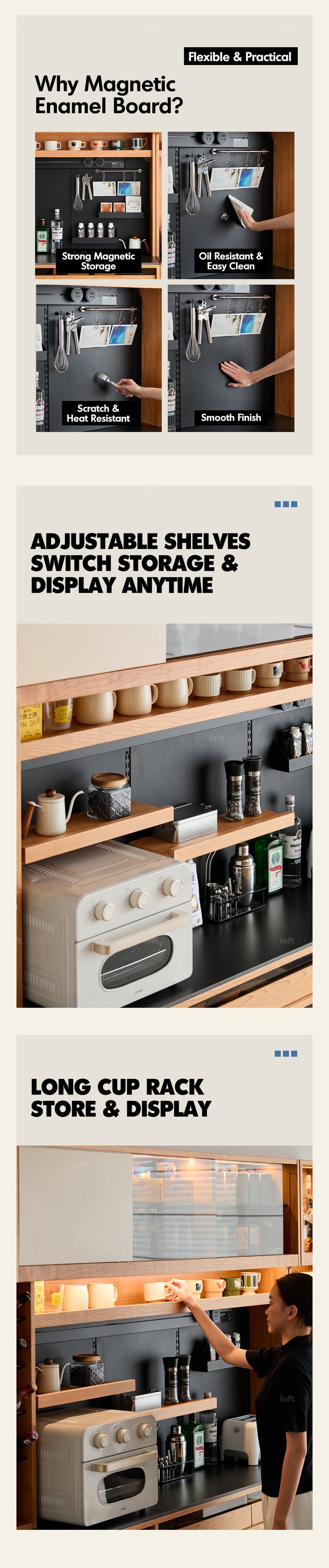 Scandinavian Cherry Wood Sintered Stone Side Cabinet TIMELESS More Details and Instruction_7