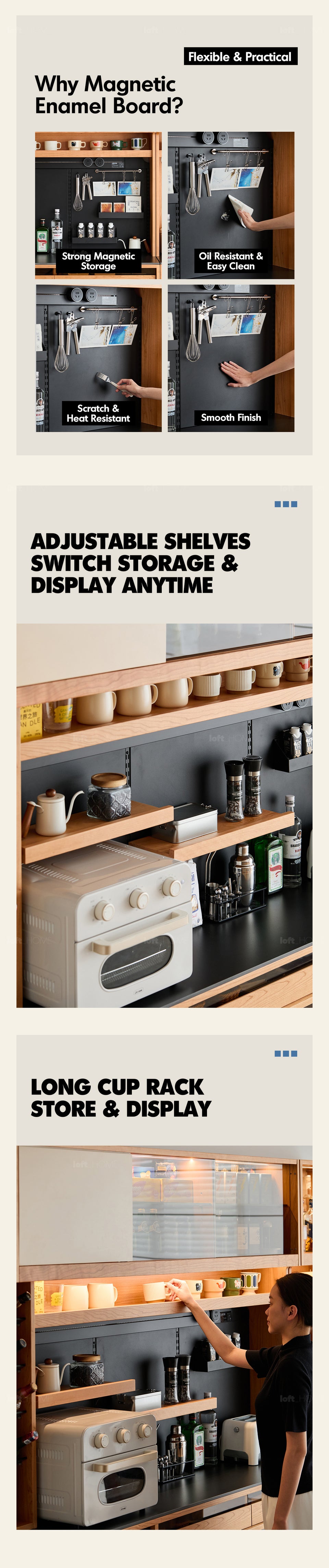Scandinavian Cherry Wood Sintered Stone Side Cabinet TIMELESS More Details and Instruction_7