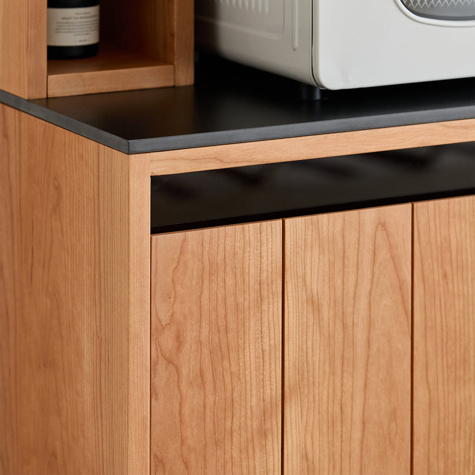 Scandinavian Cherry Wood Sintered Stone Side Cabinet TIMELESS Color Swatches
