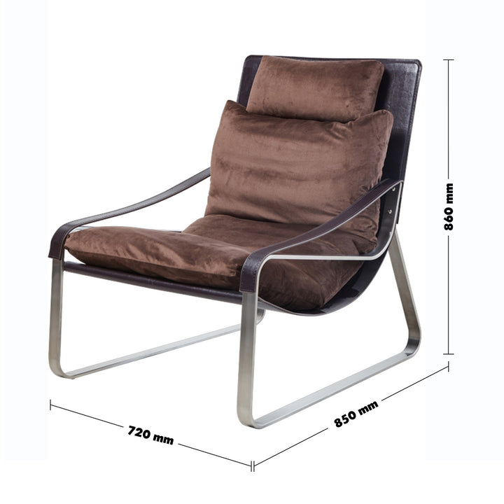 Scandinavian Fabric 1 Seater Sofa SATURN Size Chart