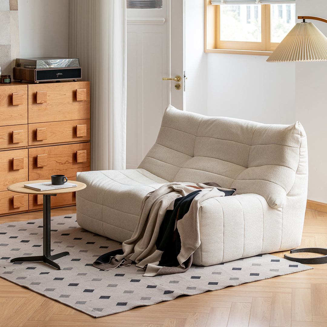 Cream chenille velvet fabric 2 seater sofa curly size charts.