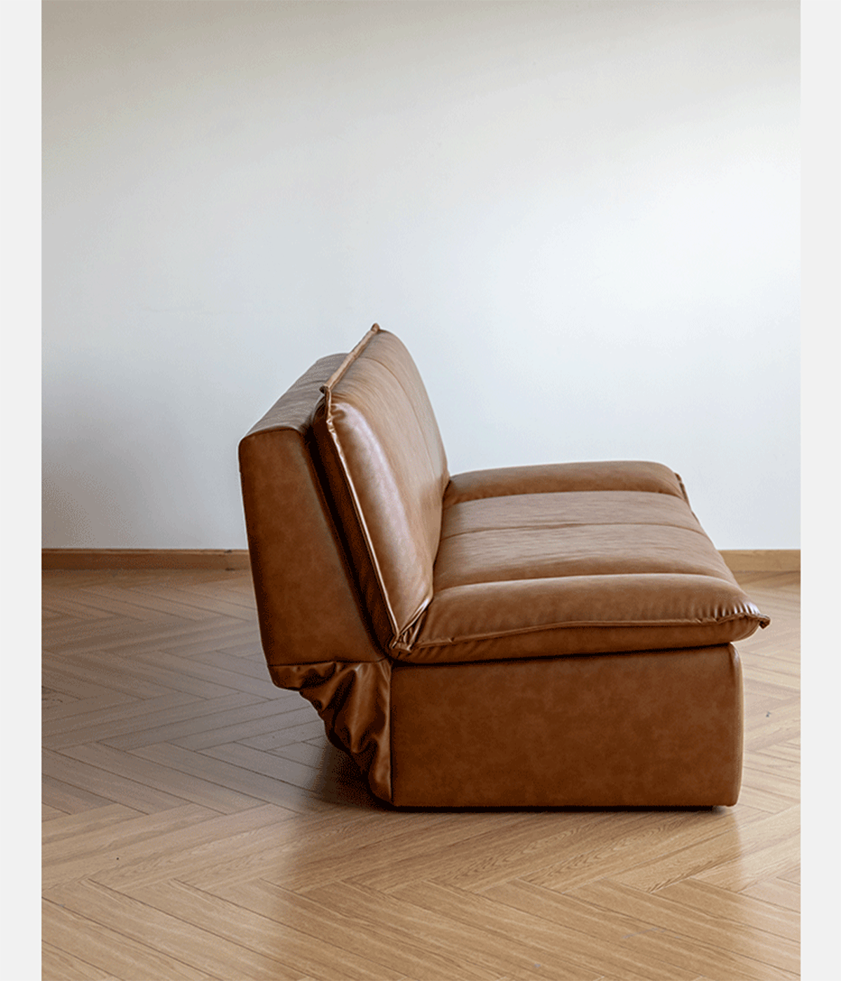 Modern Microfiber Leather 2 Seater Sofa Bed SAILBOAT Good to Know - 3