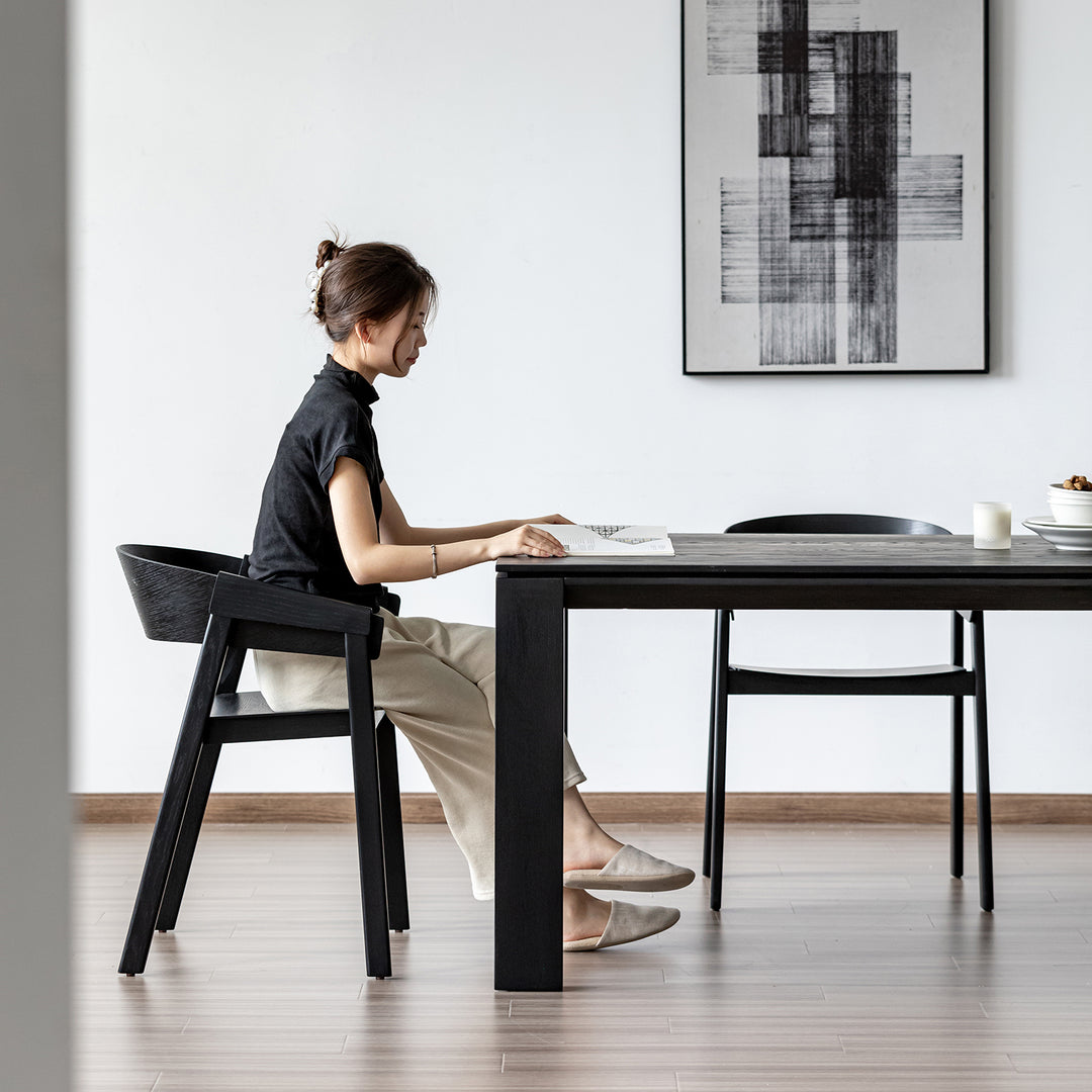 Minimalist ash wood dining table kor size charts.