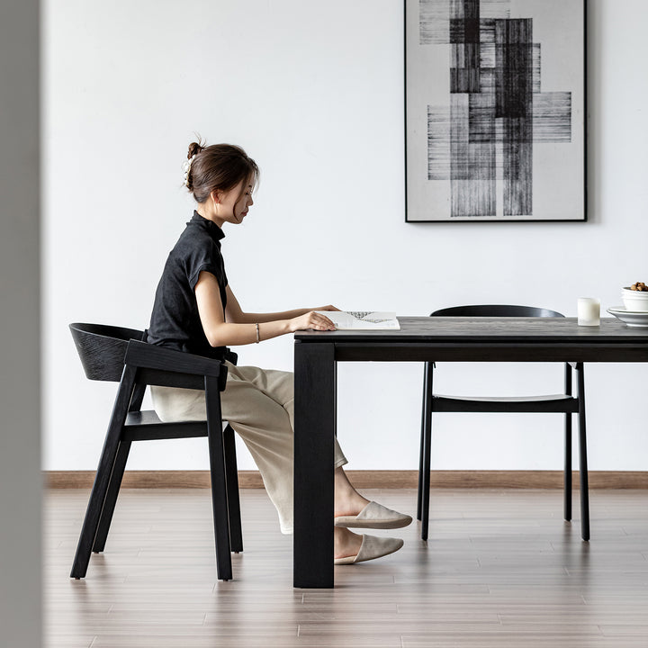 Minimalist ash wood dining table kor size charts.