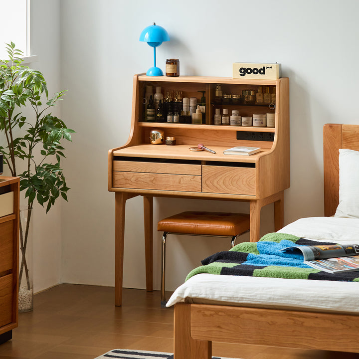 Scandinavian cherry wood dressing table floating vanity size charts.