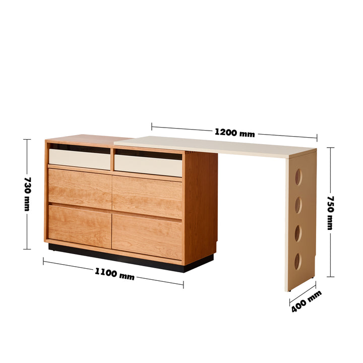 Scandinavian cherry wood dressing table timeless size charts.