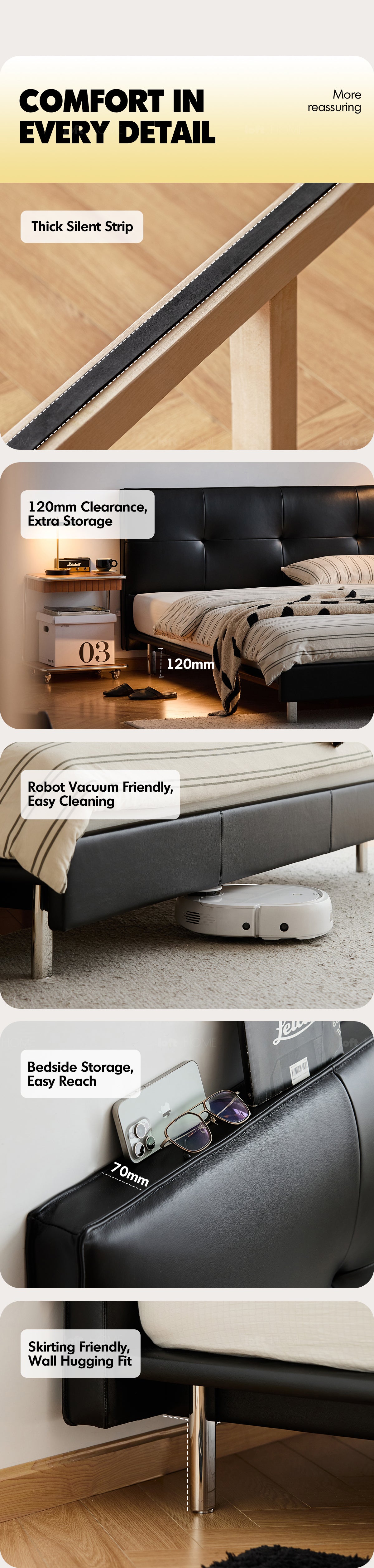 Bauhaus Genuine Leather Bed SKILLFUL Good to Know - 13