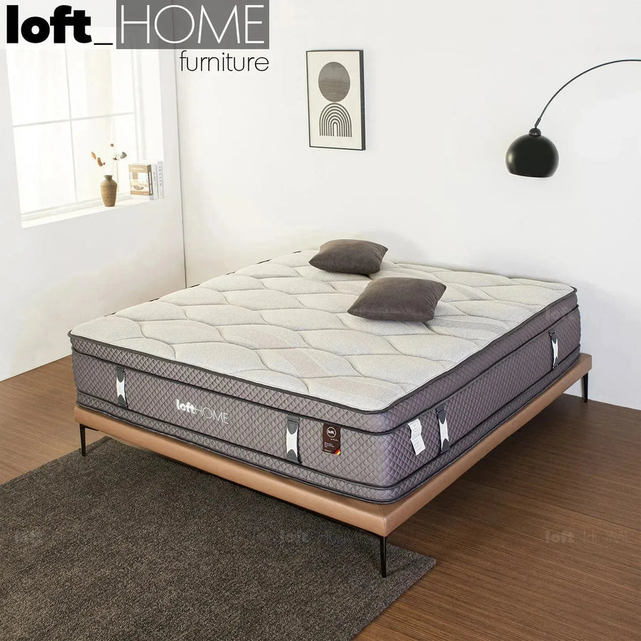 40cm latex gel memory foam double pocket spring mattress ocean primary product view.