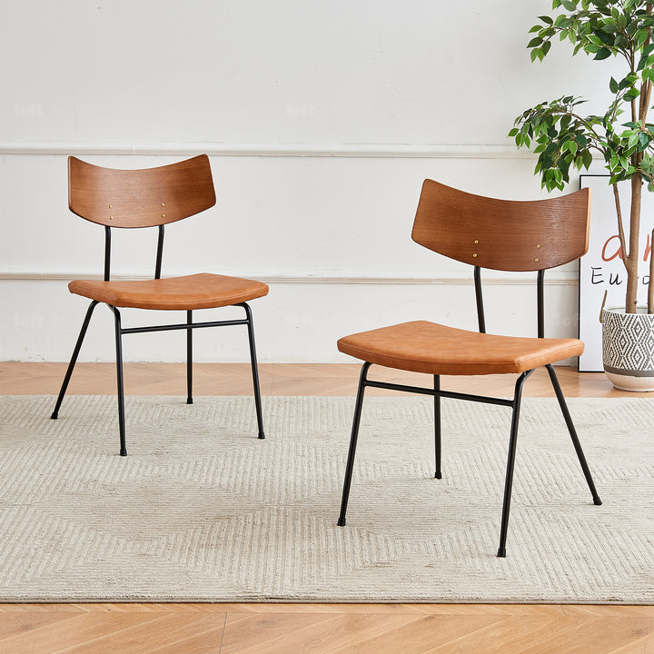 Modern Wood Dining Chair 2pcs Set SOLI Life Style