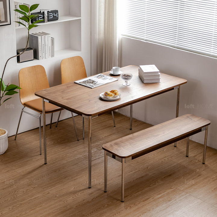 Modern Wood Dining Chair 2pcs Set SEELA Panoramic