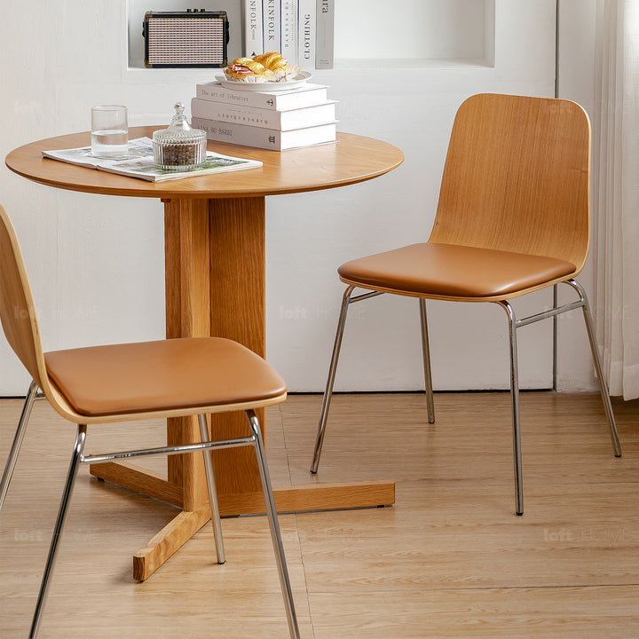 Modern Wood Dining Chair 2pcs Set SEELA Color Variant