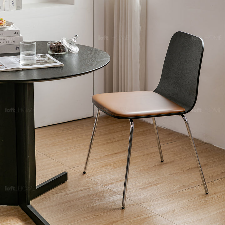 Modern Wood Dining Chair 2pcs Set SEELA Detail 16