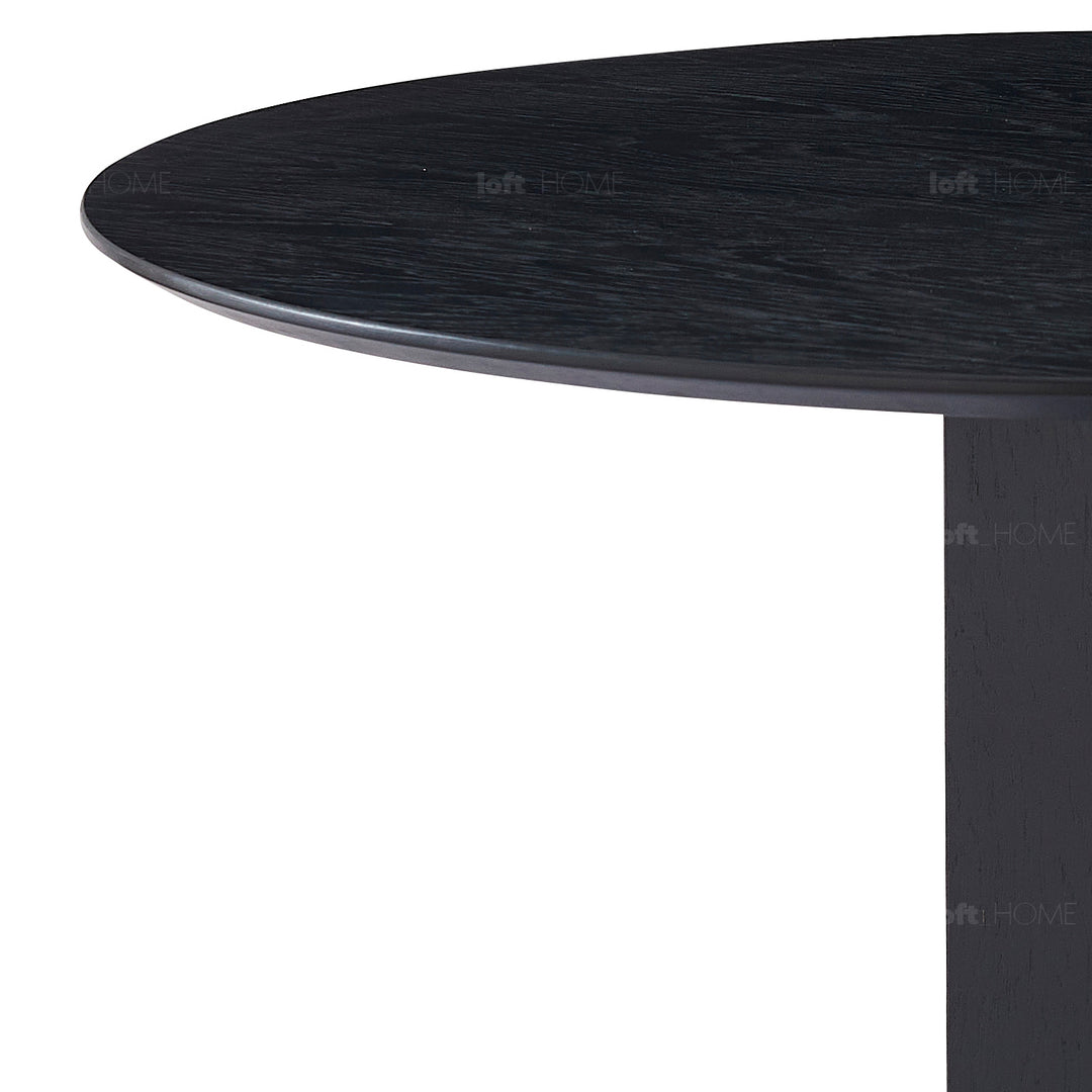 Modern Wood Round Dining Table TREFOIL Detail 9