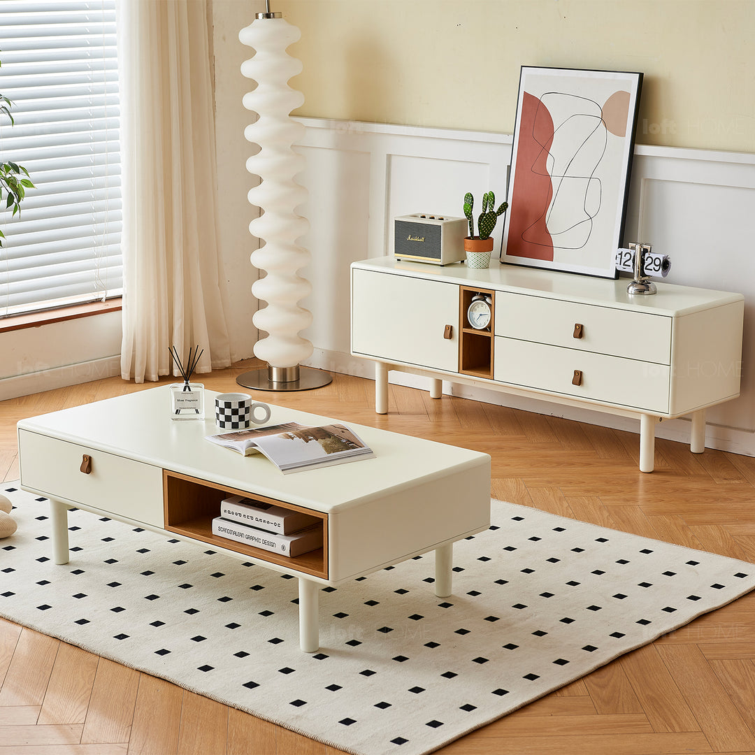 Modern Wood Coffee Table LUNA Color Swatch