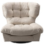 Contemporary Suede Fabric Revolving 1 Seater Sofa MILANO