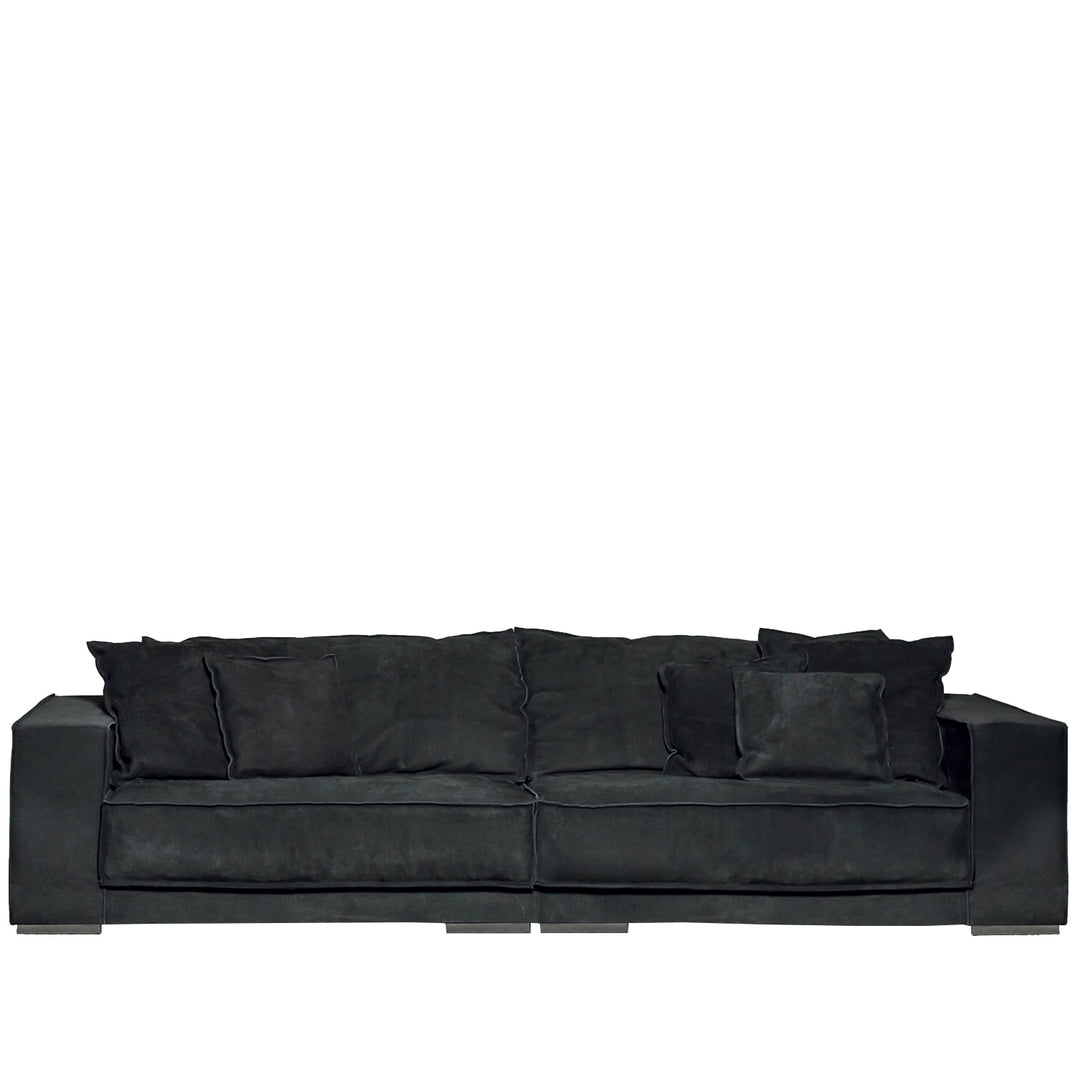 Minimalist Suede Fabric 3 Seater Sofa BUDAPEST White Background