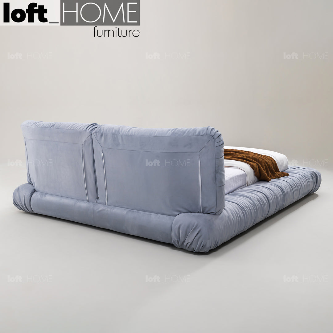 Minimalist Suede Fabric Bed MILANO Situational