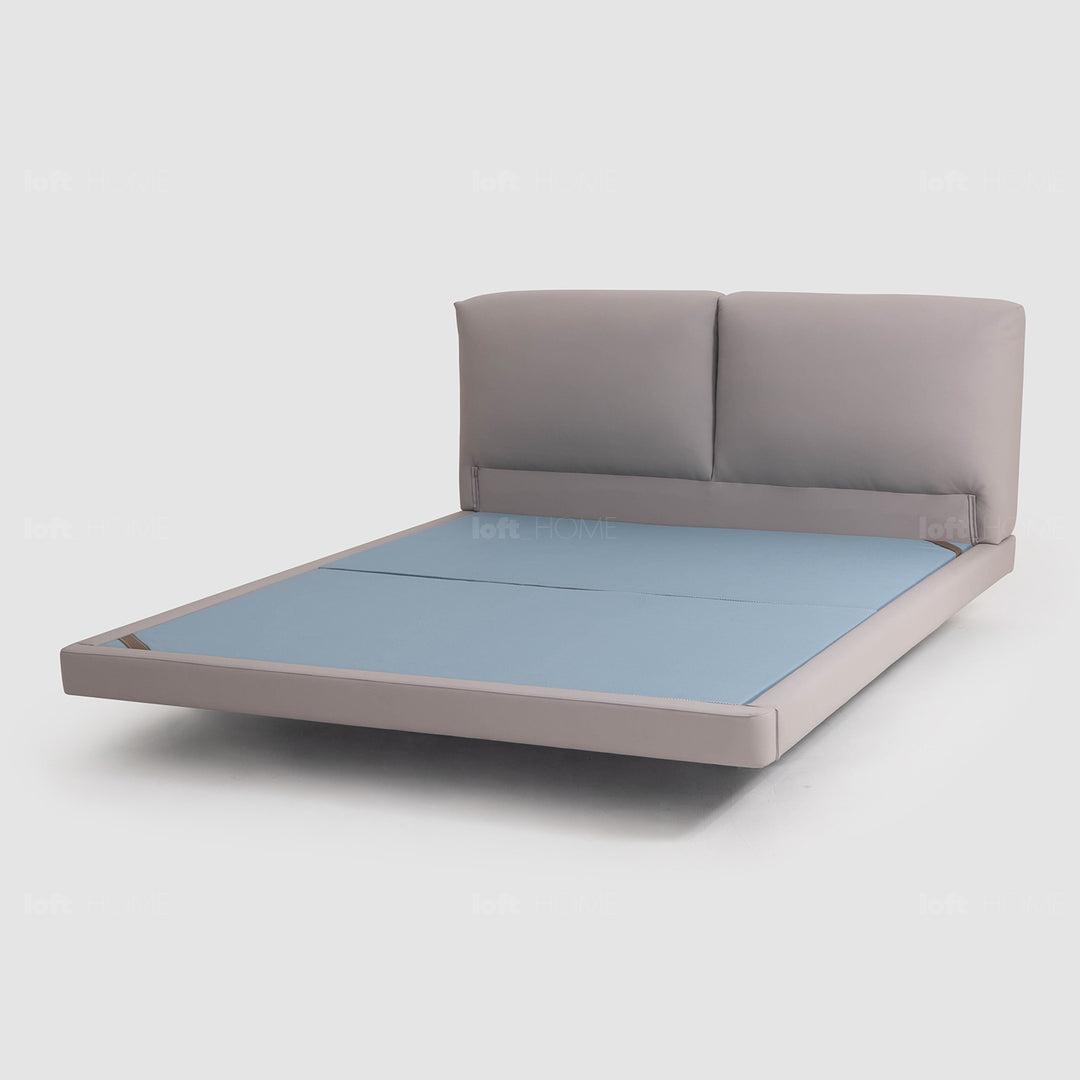 Minimalist Genuine Leather Floating Bed BENCE Environmental