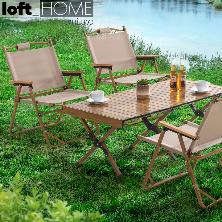 Modern Outdoor Foldable Dining Chair TRAVELER Color Swatch