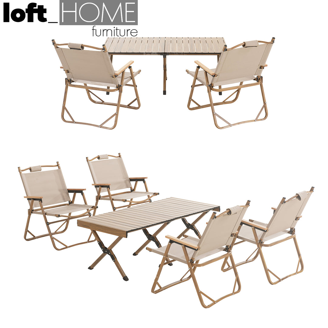 Modern Outdoor Foldable Dining Chair TRAVELER Life Style