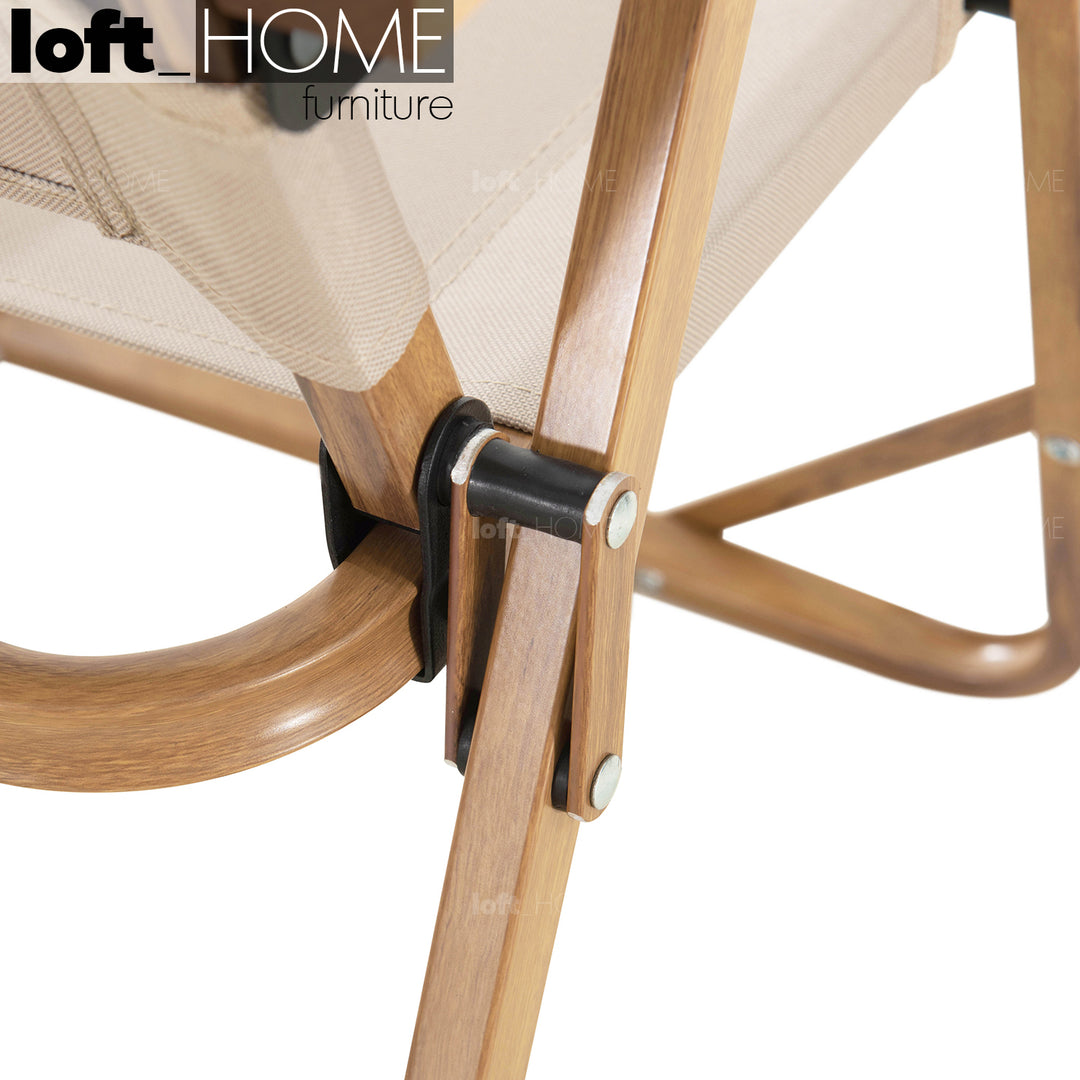 Modern Outdoor Foldable Dining Chair TRAVELER In-context