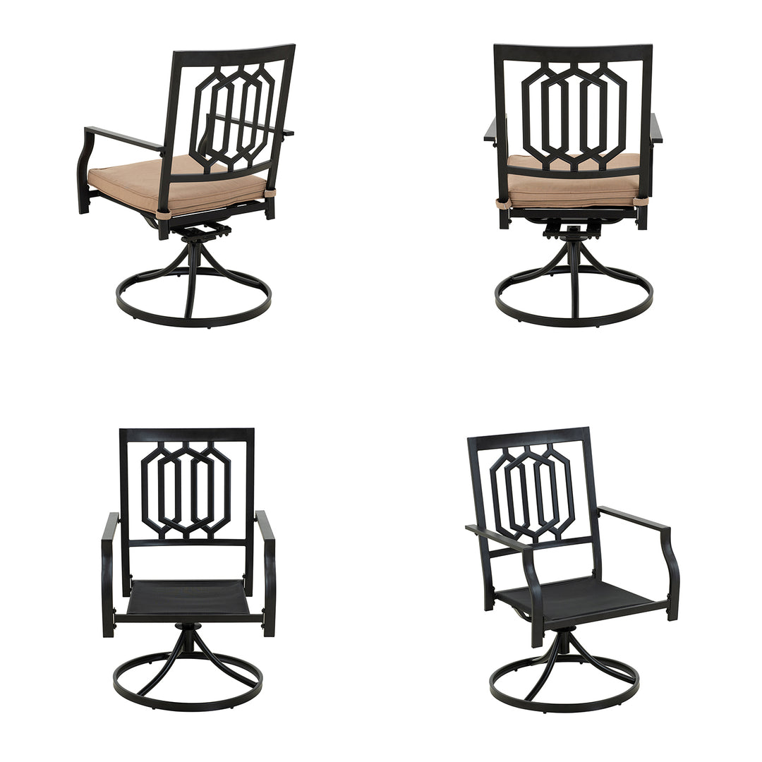 Modern Outdoor Revolving Dining Chair PATIO Color Variant
