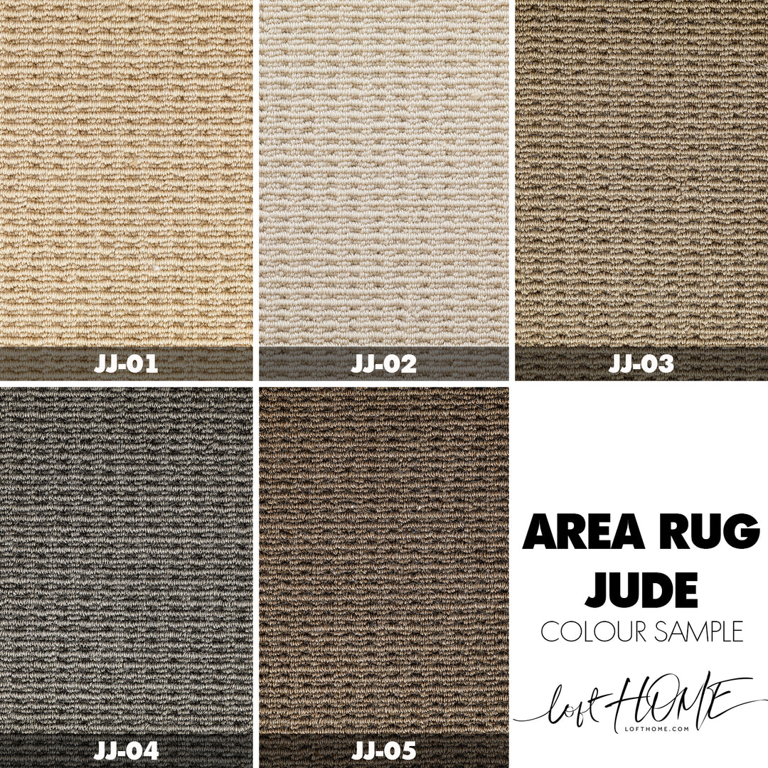 Modern Wool Area Rug JUDE Size Chart