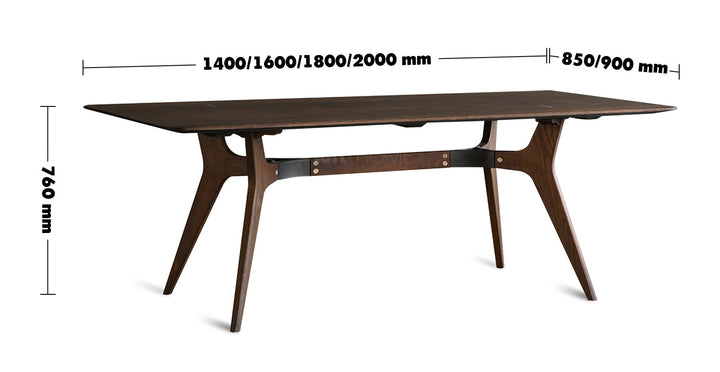 (Fast Delivery) Dining Table KIRI Size Chart