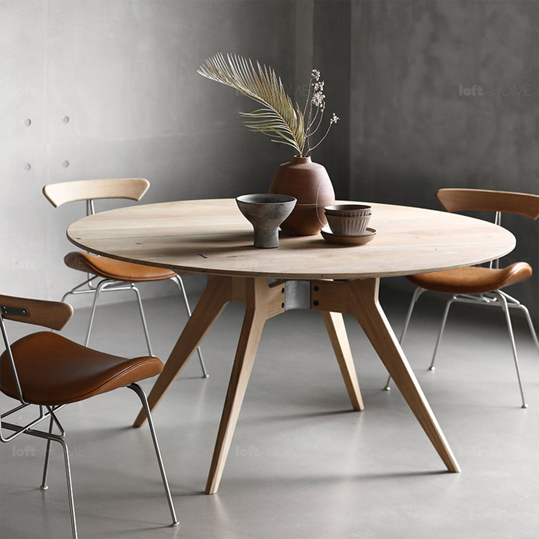 (Fast Delivery) Round Dining Table KIRI Panoramic