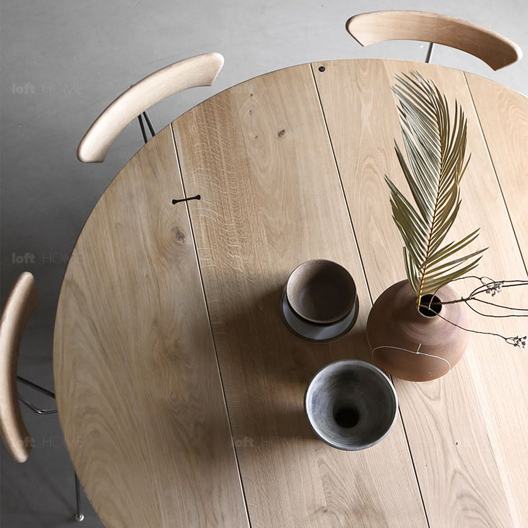 (Fast Delivery) Round Dining Table KIRI Still Life