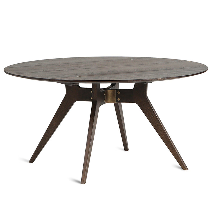 (Fast Delivery) Round Dining Table KIRI White Bacground