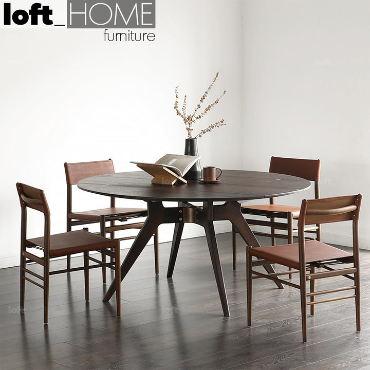 (Fast Delivery) Round Dining Table KIRI Primary Product