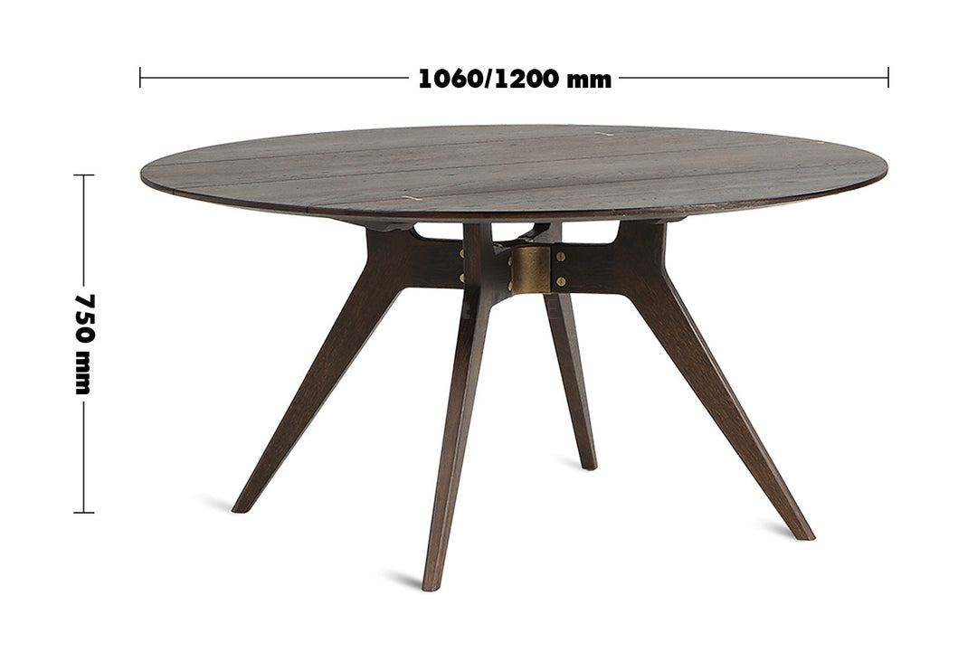 (Fast Delivery) Round Dining Table KIRI Size Chart