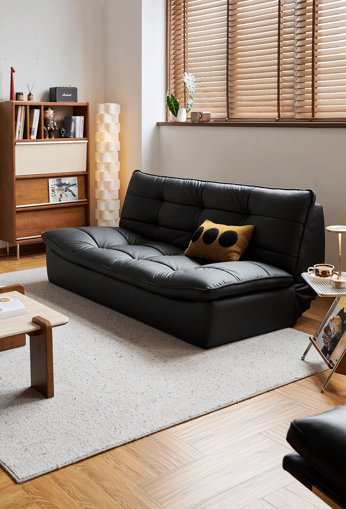 Bauhaus Microfiber Leather 3 Seater Sofa Bed LIE FLAT Good to Know - 4