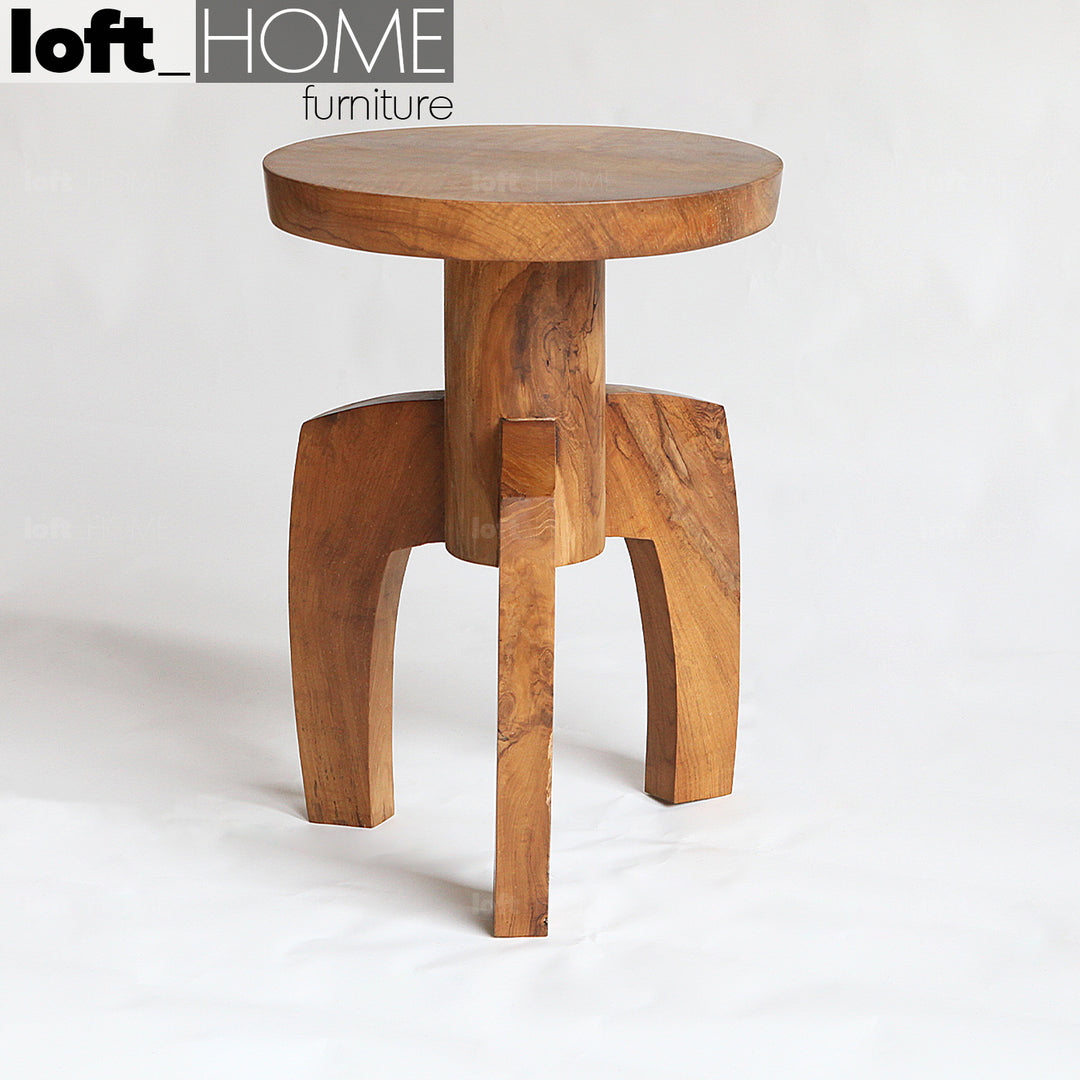 Bohemian Wood Side Table LUNA Primary Product