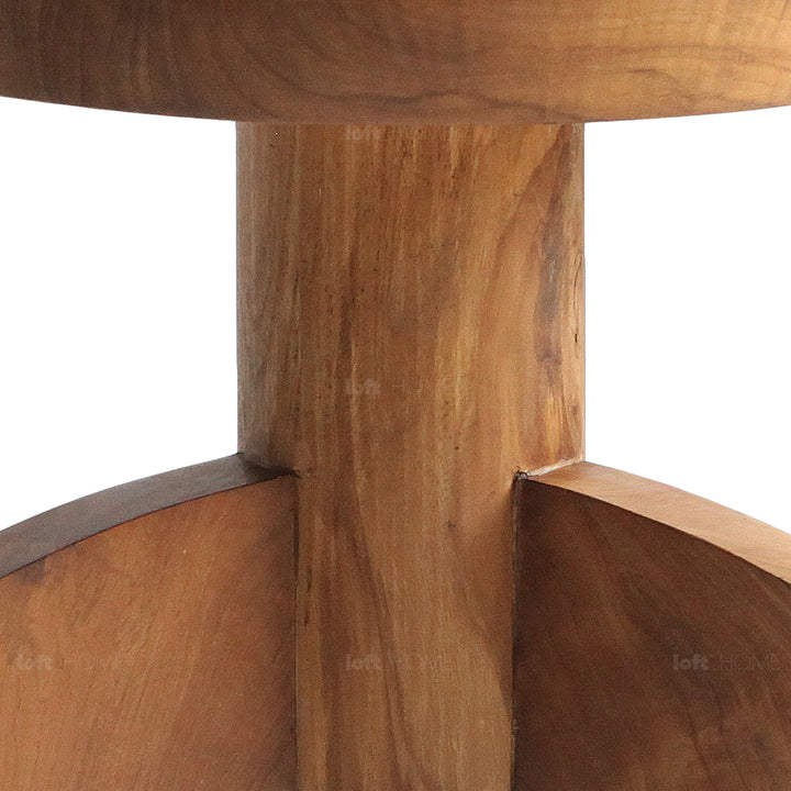 Bohemian Wood Side Table LUNA In-context