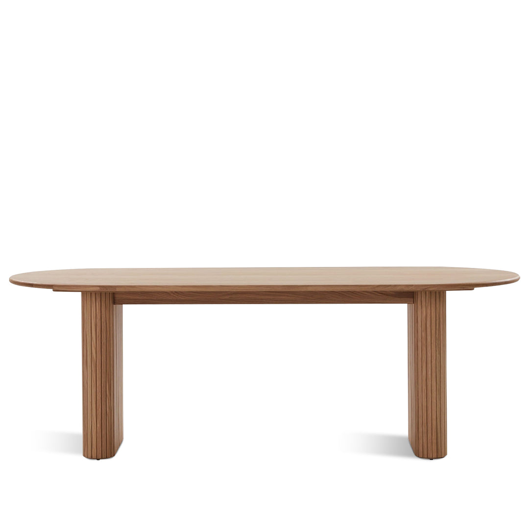 Scandinavian Wood Dining Table TAMBO White Background