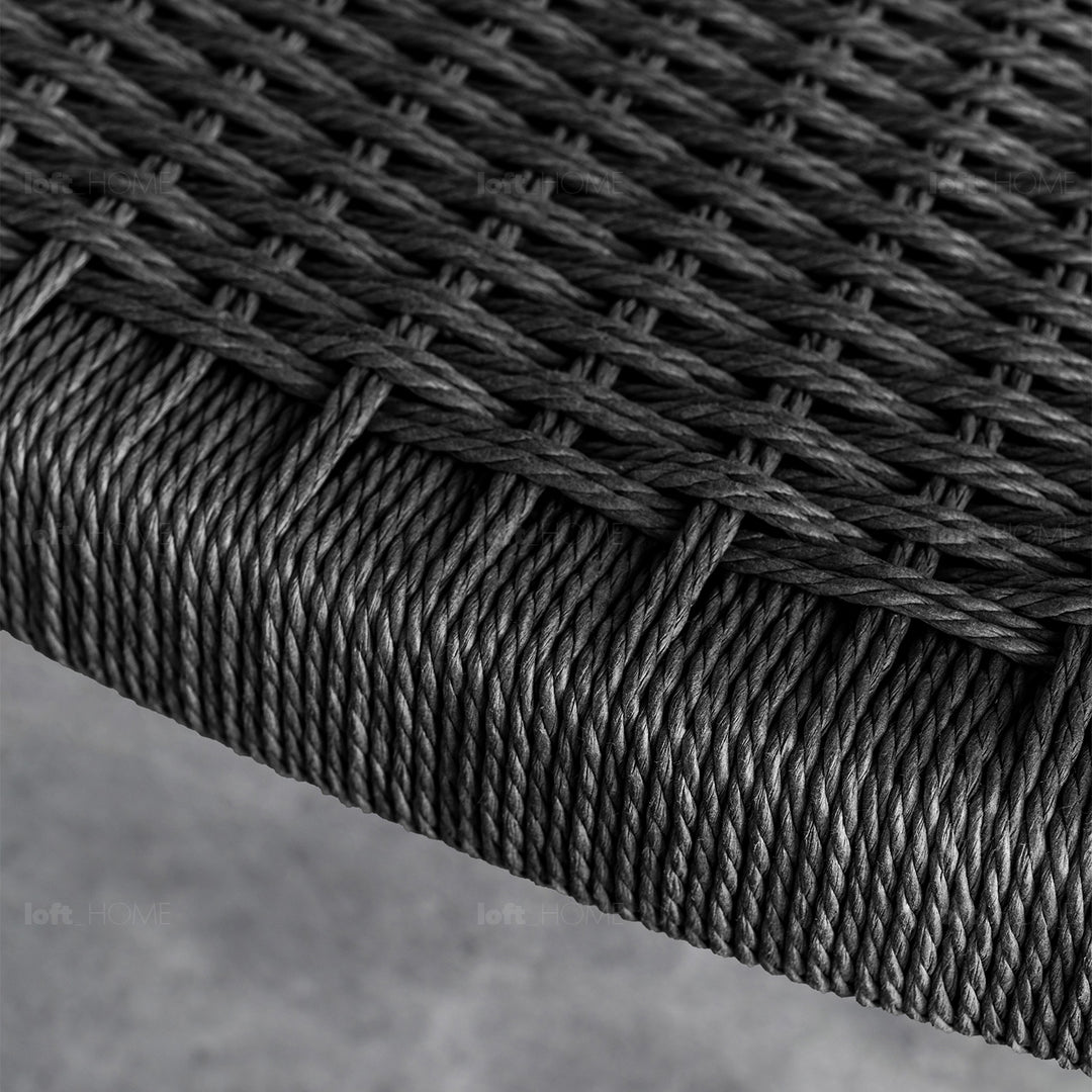 Japandi Rope Woven Dining Chair KENNEDY Detail 11