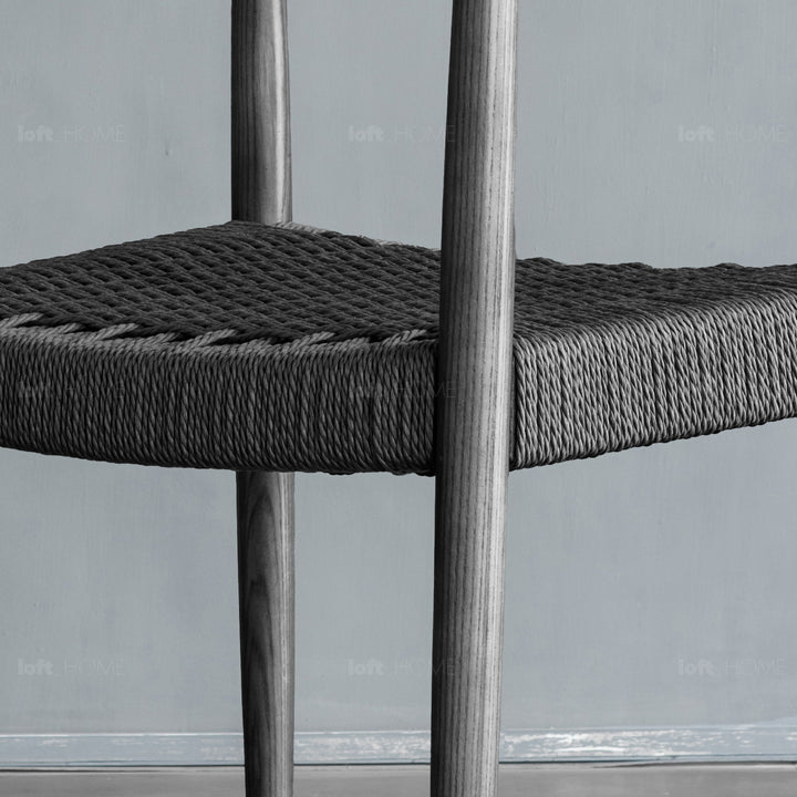Japandi Rope Woven Dining Chair KENNEDY Detail 14