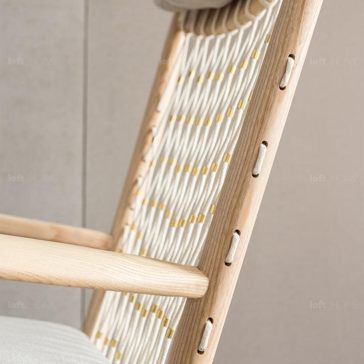 Japandi Rope Woven Rocking Chair HANS WEGNER Still Life