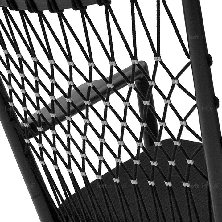 Japandi Rope Woven Rocking Chair HANS WEGNER Detail 8