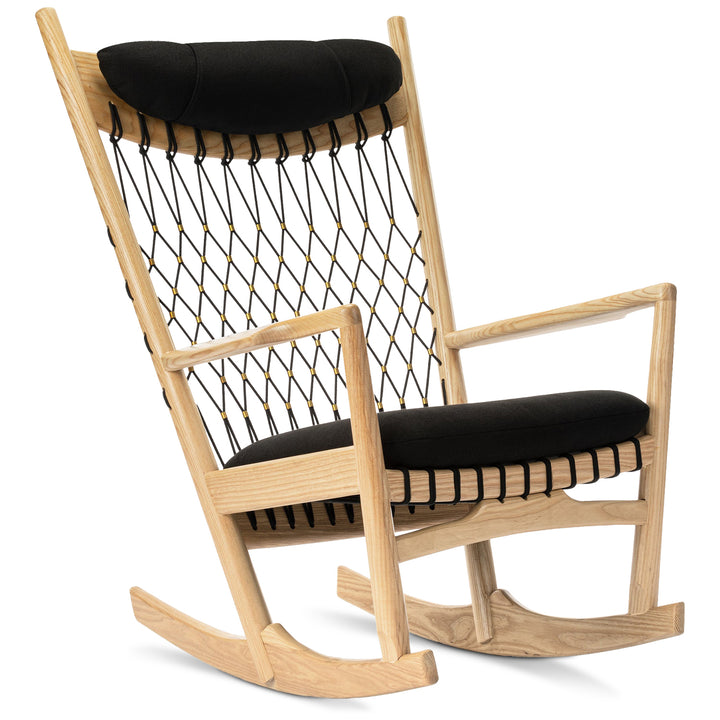 Japandi Rope Woven Rocking Chair HANS WEGNER Detail 21