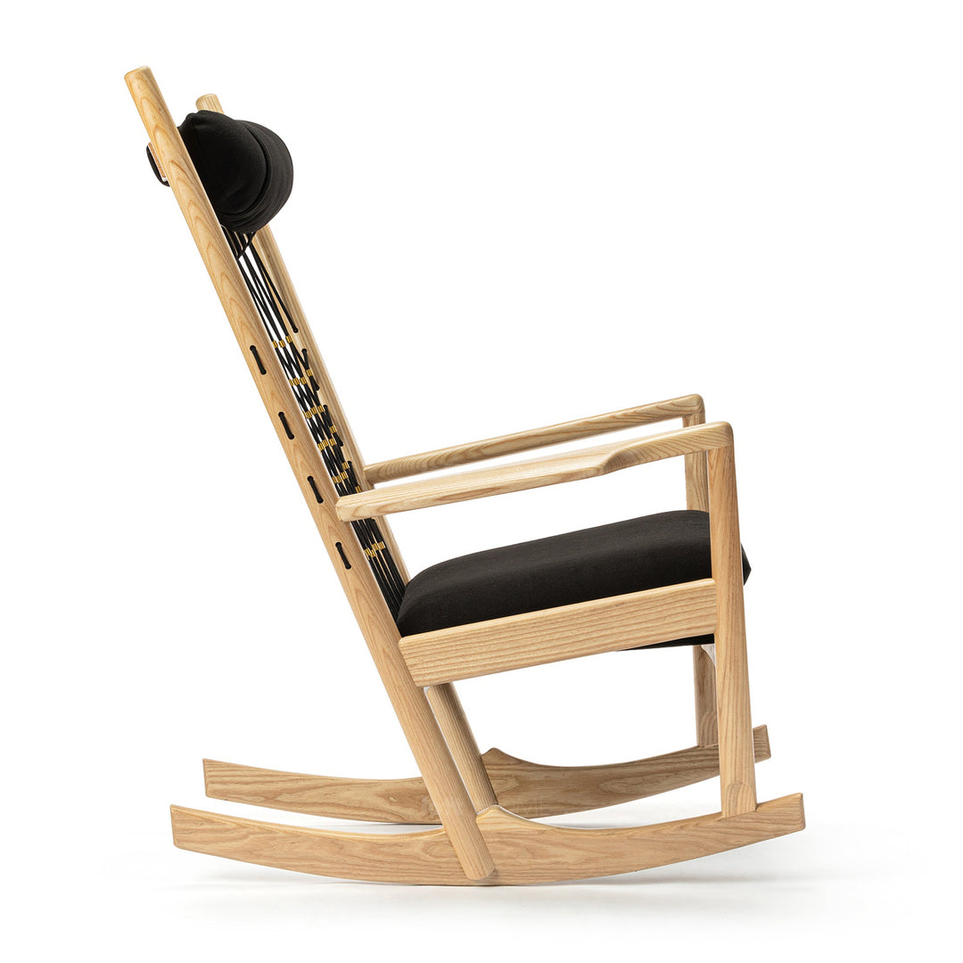 Japandi Rope Woven Rocking Chair HANS WEGNER Detail 10