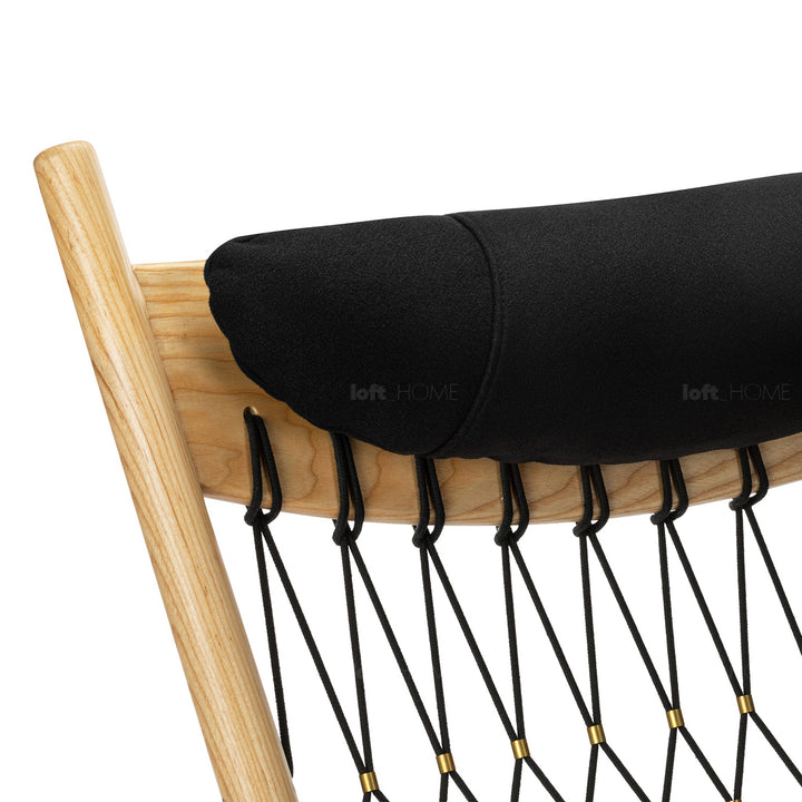 Japandi Rope Woven Rocking Chair HANS WEGNER Detail 13